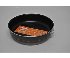 ALLUFLON - Molde para Tartas Antiadherente, Aluminio, Color Negro