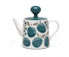 Littlephant 1340 Tetera de Porcelana (1,4 L), Color Blanco y Azul