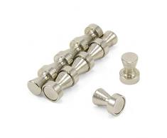 Magnet Cromado de Marihuana para Refrigerador, Oficina, Pizarra, Tablero de Anuncios, Archivador - 12mm de DiÃ¡metro x 16mm de Alto - Paquete de 2