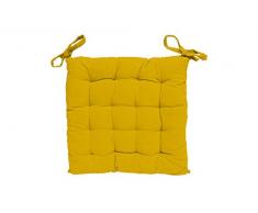 Soleil docre CojÃn para Silla en capitoné 40 x 40 cm Alix Amarillo