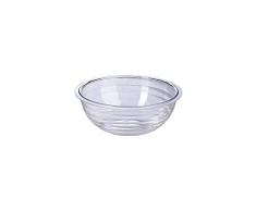 Denox 1 Ensaladera 20 cm, Ideal ensaladas o Expositor, Color Transparente