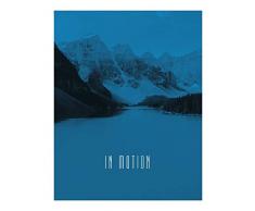 Komar Wandbild Von Word Lake In Motion Blue | Poster, Bild, Wohnzimmer, Schlafzimmer, Dekoration, Kunstdruck | ohne Rahmen | P087C-40x50 fotomural, Blau, WeiÃ, Schwarz