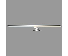 Briloner - LÃ¡mpara de pared, lÃ¡mpara LED de espejo, control de la temperatura del color, regulable, funciÃ³n de memoria, IP44, 8W, 720 lÃºmenes, cromo, 8 W, longitud: 60cm