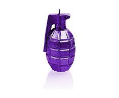 Candellana Hecho a Mano Grenade Vela de Regalo - Divertida - Vela Decorativa - DecoraciÃ³n del Hogar - Regalos para Amigos - Mecha de AlgodÃ³n - Tiempo de Quemado 12h - Vela Violet Metallic