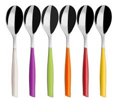 Bugatti Glamour ghaffari-021f08/6 Juego de Cubiertos para Paredes Mocha 6 cucharas San/Acero 16 x 20 x 3 cm Multicolor