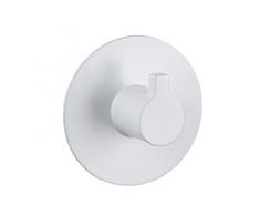 Wenko - Gancho para Toallas (Acero Inoxidable, 6 x 2,7 cm), Color Blanco