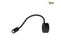 SLV Dio Flex Plate, LED Indoor lámpara de pared Lámpara de montaje, Negro, 4000 K, aluminio, 1.9 W