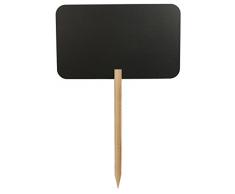 SECURIT de Silueta de Resina de melamina Rectangular de Pizarra con Texto en inglÃ©s, Negro