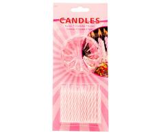 Folat B.V 24 Mini Velas con 12 Soportes de bebés Fiesta Primer Cumpleaños 1