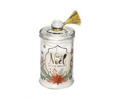 Feeric Christmas - Vela perfumada en maceta de cristal con pompÃ³n D 6 cm