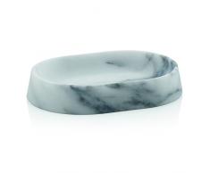 kela 20025 Negro, Color Blanco Bandeja para jabón - bandejas para jabón (100 mm, 140 mm, 25 mm)