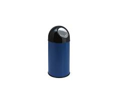 V-Part VB 480002 - Papelera de Palanca (40 L), Color Azul