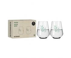 RITZENHOFF 3923001 - Juego de 2 vasos de agua (500 ml, orgÃ¡nicos n.Âº 1, 45 % de vidrio reciclado, fabricado en Alemania)
