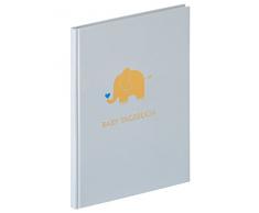 Walther Design Baby Animal Diario y Agenda Infantiles - Diarios y agendas Infantiles (Tapa Dura, 46 Hojas, Azul, Amarillo, Papel, 200 mm, 10 mm)