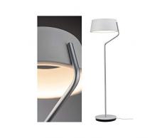 Paulmann 70920 Ramos - Lámpara de pie LED Lámpara de pie (1 x 7,5/1 x 3,5 W, intensidad regulable, 2700 K), color blanco mate, metal, Weiß,chrom Matt 22W 230V