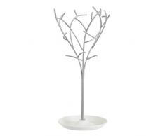 AmazonBasics - Joyero de árbol, blanco/nÃquel