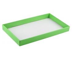 Mopec Bandeja de cartón acharolada en Color Verde de 27cm, Pack de 1 Unidad, 4.50x46.00x27.00 cm