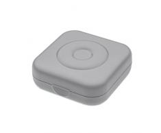 Koziol Privado Caja, Caja de Almacenamiento de plástico 28 x 18 x 18 cm, plástico, Solid Cold Grey, 28 x 18 x 18 cm