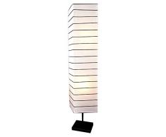 Jocca Lámpara de pie de Papel, Metal, Blanco, 26.00x146.00x1.00 cm