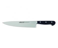 Arcos Cuchillo de Chef, Acero_Inoxidable, Negro, 230 mm