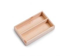 Zeller Bandeja Uso, Madera, Natural, Madera, Naturaleza, 26, 5 x 17, 5 x 5 cm