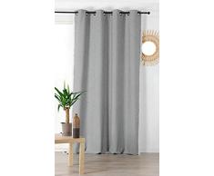 Linder - Cortina (50% poliÃ©ster, 20% poliÃ©ster, 5% Fibras), Color Gris Claro