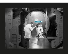 Komar Wandbild Von Star Wars Classic Leia R2D2 Upload | Kinderzimmer, Jugendzimmer, Dekoration, Kunstdruck | ohne Rahmen | WB126-40x30 fotomural, carbÃ³n
