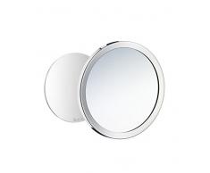 SMEDBO Outline - Espejo de Maquillaje (Autoadhesivo, magnÃ©tico, Acero Inoxidable, 4,5 x 17,8 x 22,5 cm), Color Plateado