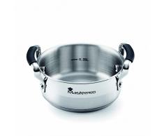 MasterPRO Smart | Cacerola de Cocina de 12 cm | con Triple Capa de Acero Inoxidable y Aluminio Forjado | con Asas ErgonÃ³micas | Cazuela de Cocina | para Todo Tipo de Cocinas