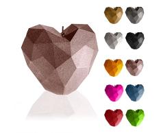 Candellana Heart Low-Poly - Vela para San ValentÃn - Velas para San ValentÃn - Idea de Regalo - Vela Corazón - Deco Romántica - Velas de Amor - Regalo Hecho a Mano