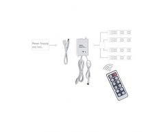 Paulmann 70461 YourLED Controlador de atenuación / conmutación para tira de LED con control remoto por infrarrojos Accesorios Blanco Máx. Control de banda de luz de 60W 12V DC