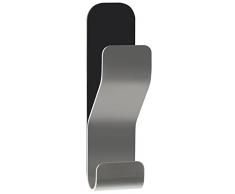 Spirella colección Anobile, Gancho Adhesivo 11x3, Acero Inoxidable, Plateado, Plata, 11 x 3 cm