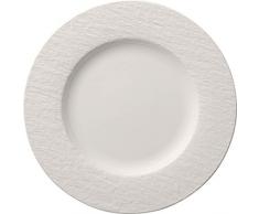 Villeroy & Boch Manufacture Rock Plato llano, 27 cm Porcelana Premium, Blanco
