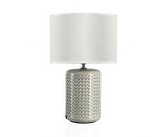 Pauleen 48020 Sobremesa Go For Glow Máx. 20W E27 Lámpara para Mesita de Noche Cerámica/Tela sin Bombilla, Verde/Beige, Talla Ãnica