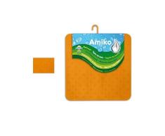 ALFOMBRA BAÃO PVC MASAJE 54X54 CM NARANJA
