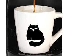 Ambiance-Live Adhesivo Decorativo para Pared DÃ©co Gros GatosÂ -Â 10Â x 10Â cm. Verde Manzana