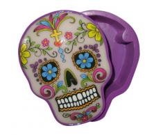 Boxer Gifts - Caja de Almacenamiento, diseño de Calavera de Caramelo, Color Blanco, uno
