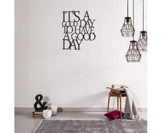 Decoración de Pared en Metal Mr & Mrs Negro - Art, Casa, Déco - para Estar, Escritorio, Pared