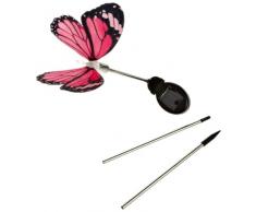 Näve - Baliza Solar Decorativa, Motivo de Mariposa Rosa