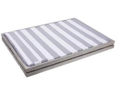 BETTER & BEST Q B&B Q BETTER & BEST Cama para Perro, con Tela a Rayas Grises, 60.00x45.00x5.00 cm