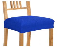 Martina Home Emilia Pack de Fundas de Asiento para Silla, Tela, Azul Eléctrico, 40 a 50 cm, 2 Unidades