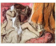 ArtPlaza Panel Decorativo-Degas Edgar Seated Female Nude On A Chaise Lounge, Madera, 80x1.8x60 cm