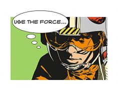 Komar Wandbild Von Star Wars Classic Comic Quote Luke | Kinderzimmer, Jugendzimmer, Dekoration, Kunstdruck | ohne Rahmen | WB118-70x50 fotomural, carbÃ³n