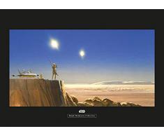 Komar Wandbild Von Star Wars Classic RMQ Mos Eisley Edge | Kinderzimmer, Jugendzimmer, Dekoration, Kunstdruck | ohne Rahmen | WB152-70x50 fotomural, carbÃ³n