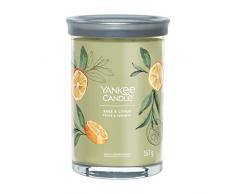Yankee Candle Signature - Vela perfumada | Vela en vaso grande de salvia y cÃ­tricos con doble mecha, mezcla de cera de soja de larga duraciÃ³n, regalo perfecto para mujeres