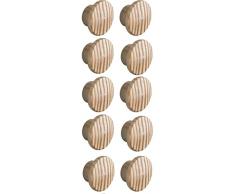 cyclingcolors 10 Tapones para Tornillos de Madera de Pino con Cabeza abovedada, Tapa con Orificio para Disco muebletable Silla Cama, Grosor 11 mm diÃ¡metro Exterior 20 mm diÃ¡metro Interior 15 mm