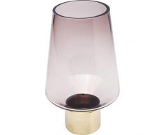 KARE 51135 Jarrones, Cuerpo: Vidrio de Color, decoraciÃ³n: Acero Recubierto de latÃ³n, Morado