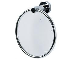 Spirella colecciÃ³n Atlantic, Toallero en Forma de Anilla 16x16x6,5, Metal Cromado, Gris, 16X16X6.5