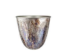 Gilde Macetero de Metal para decoraciÃ³n de salÃ³n, Regalo para Mujeres, cumpleaÃ±os, dÃ­a de la Madre, Color: marrÃ³n metÃ¡lico, Altura 29 cm