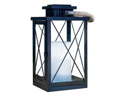 Linterna solar decorativa con cordón de vela mango blanco cálido efecto vela LED FIREFLY H40cm